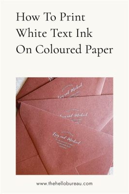 how to print white