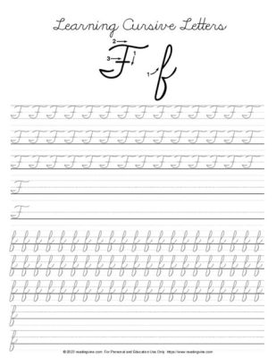 how to write cursive f: exploring the art of letter formation in cursive writing