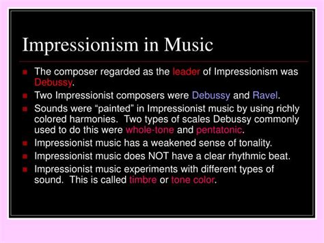 impressionism music definition: How does impressionism in music reflect the sensory experience rather than the objective reality?